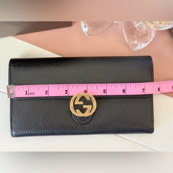 Gucci Black Pebbled Leather Wallet - Picture 11 of 13